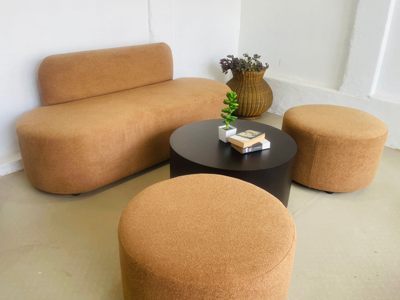 4-Seater Pebble Sofa Set