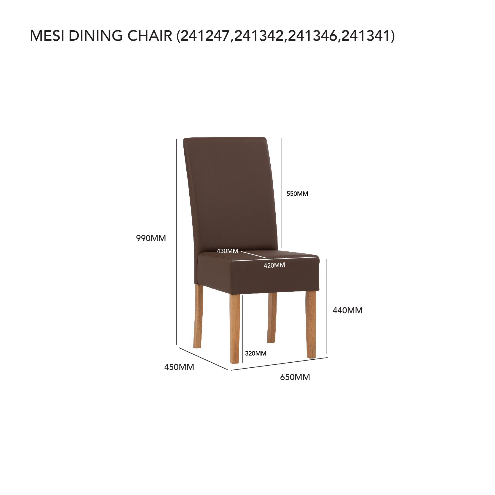 Mesi 4 Seater Dining Suite - Image 6